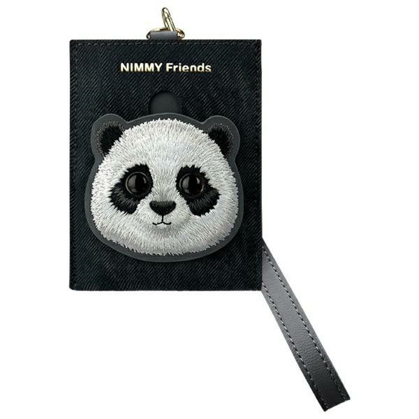 NIMMY korttilompakko BIG EYED PET 2.0 Panda musta