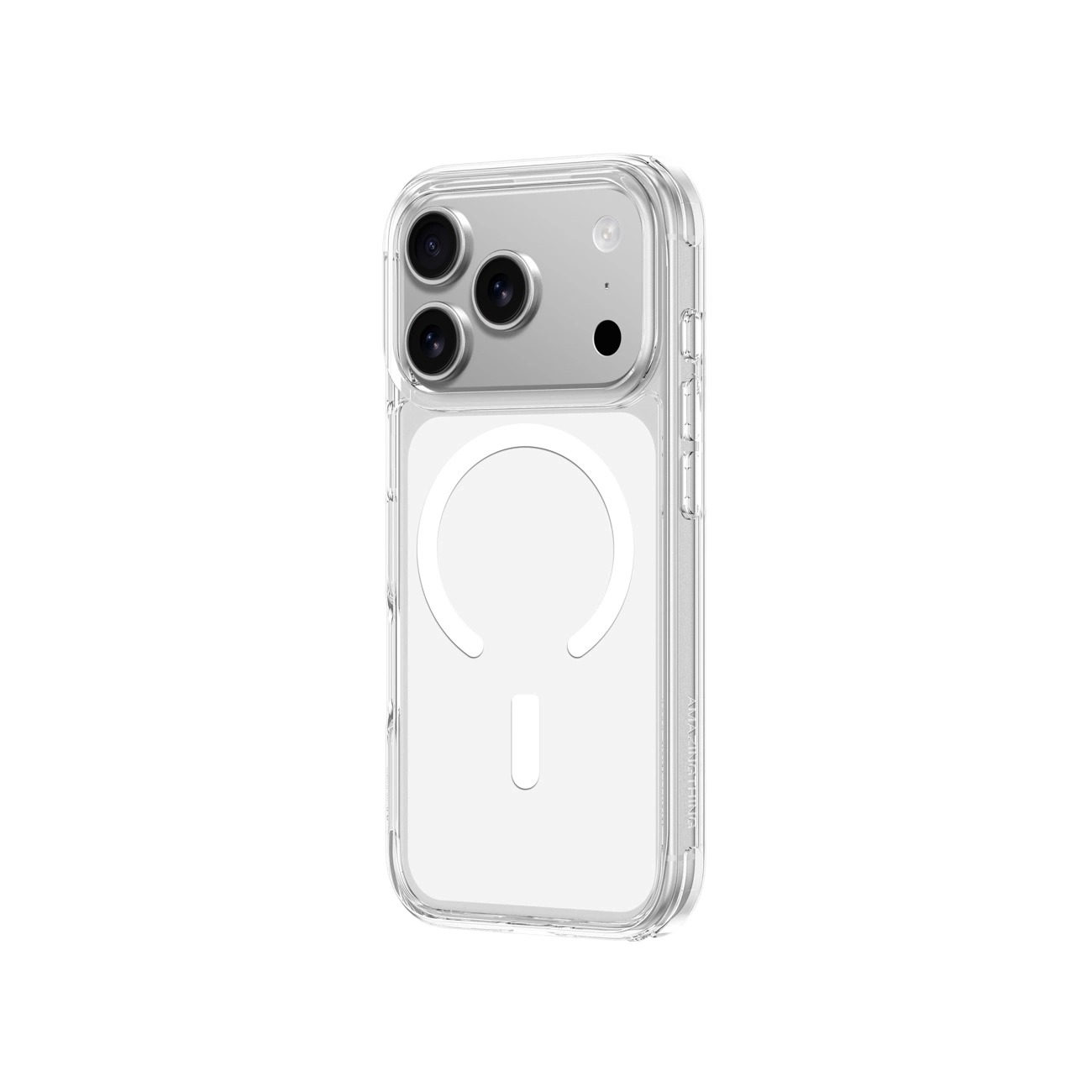 AmazingThing Titan Pro suojakuori iPhone 17 Pro, MagSafe-yhteensopiva - läpinäkyvä