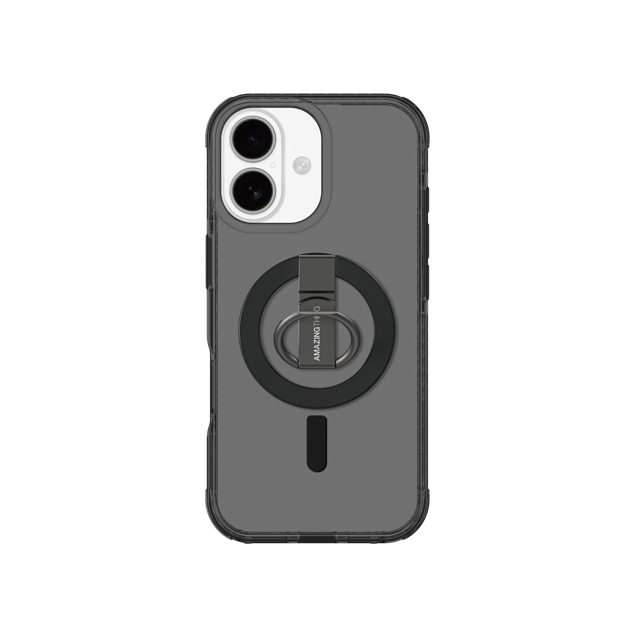 AmazingThing Titan Pro Grip Ring -sarja suojakuori iPhone 17, MagSafe-yhteensopiva - musta