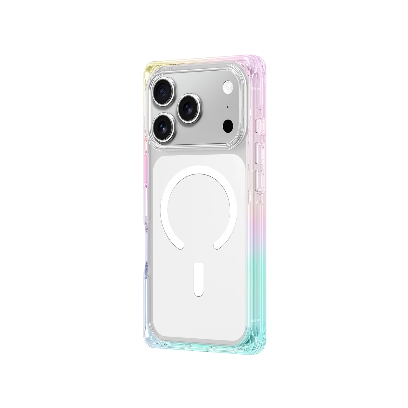 AmazingThing Omni Suojakuori iPhone 17 Pro Max:lle MagSafe-yhteensopiva - läpinäkyvä sateenkaari