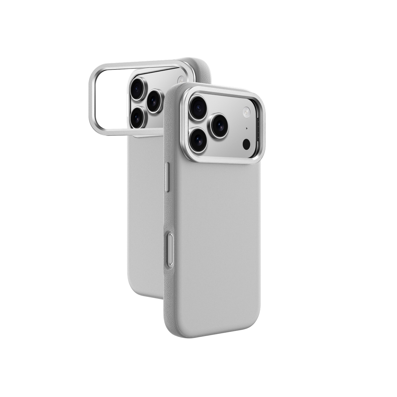 AmazingThing Glamour Suojakuori jalustalla iPhone 17 Pro Max:lle - harmaa