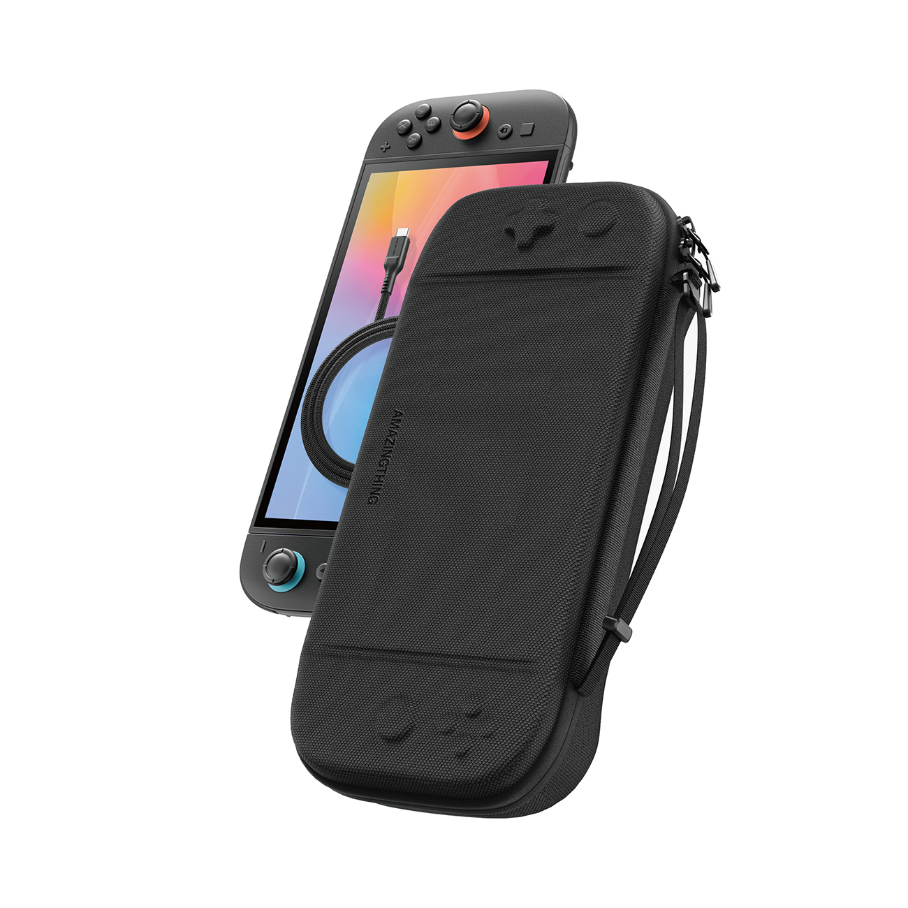 AmazingThing PlayShield EDC Protective Case for Nintendo Switch 2 - Black