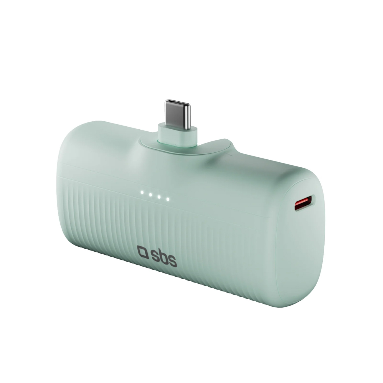 SBS EcoPower 5000 mAh 10W tehopankki sisäänrakennetulla USB-C-portilla - vihreä