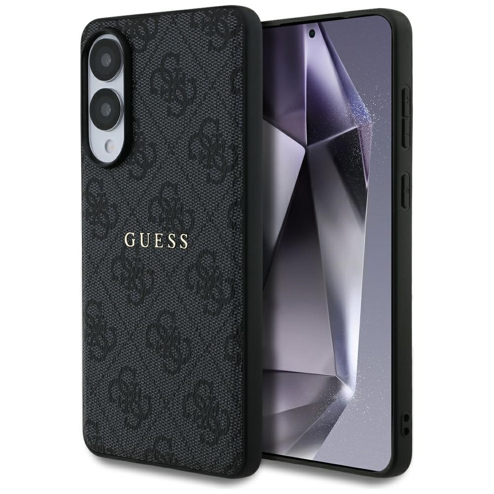 Guess 4G Ring Classic Logo MagSafe Suojakuori Samsung Galaxy S25 Edge:lle - Musta
