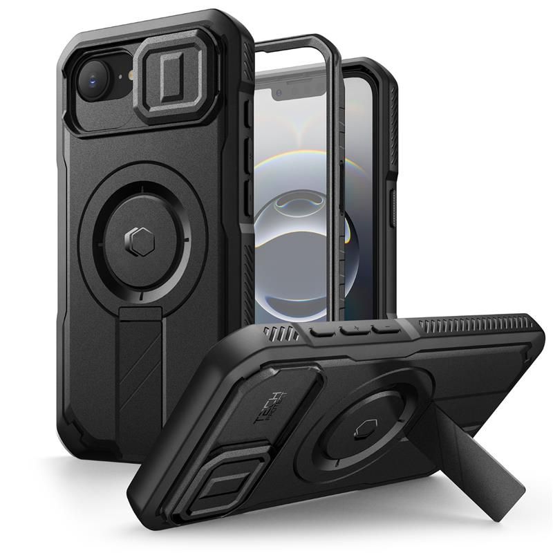 Tech-Protect Kevlar MagSafe Suojakuori iPhone 16e / 17e:lle - Musta
