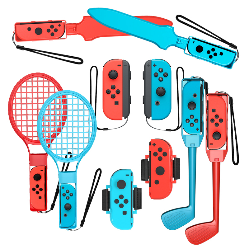 Nintendo Switch Sports 10-in-1 perheen lisävarusepaketti - punainen ja sininen