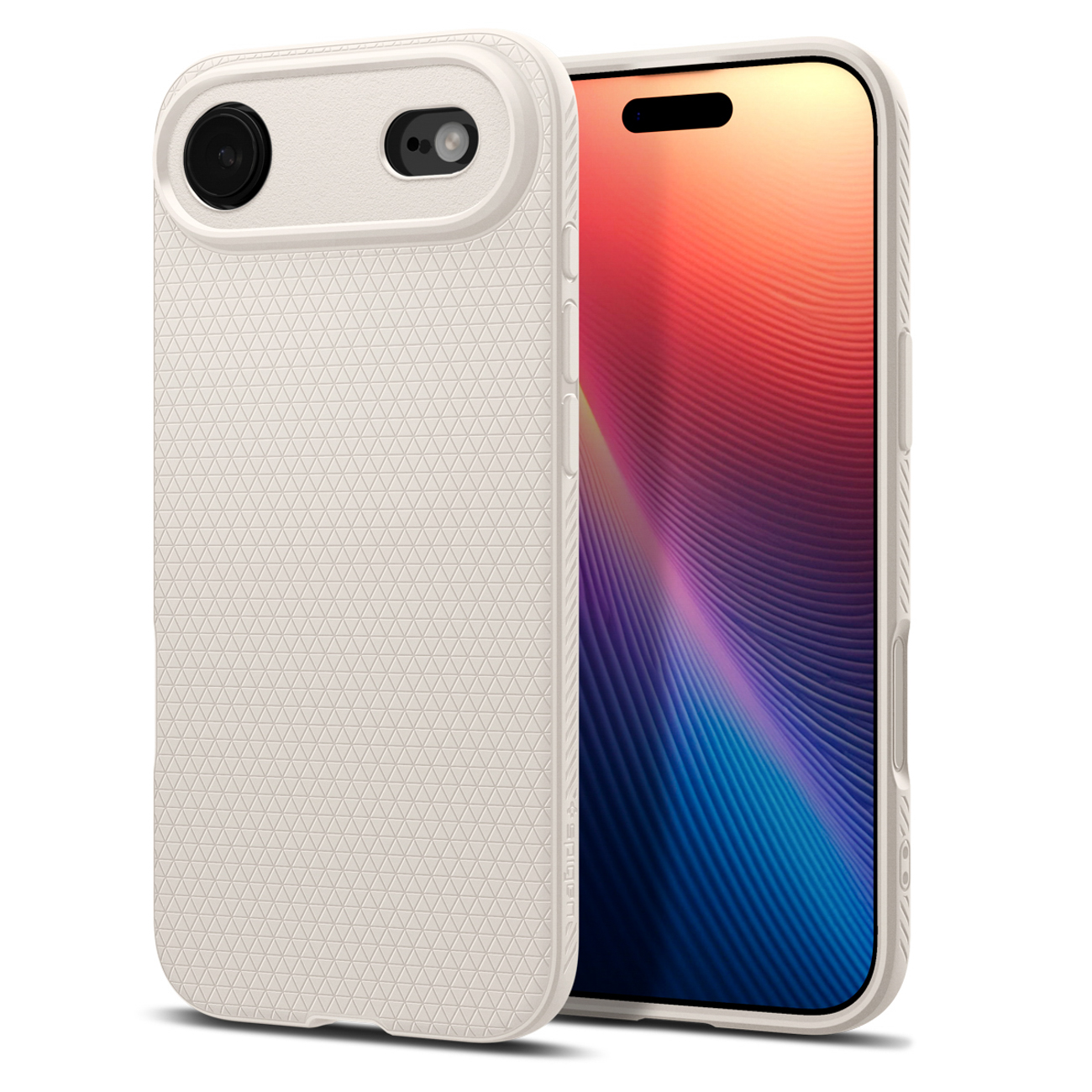 Spigen Liquid Air Suojakuori iPhone 17 Air:lle - titaani