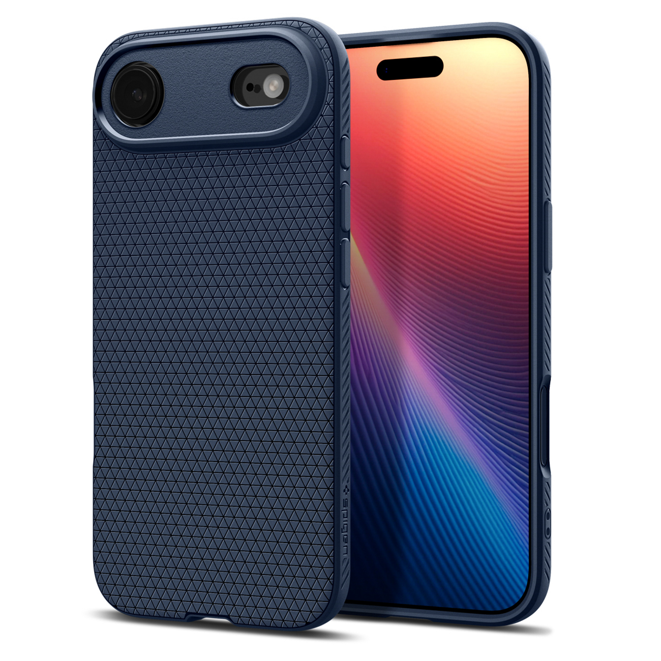 Spigen Liquid Air Suojakuori iPhone 17 Air:lle Navy Blue