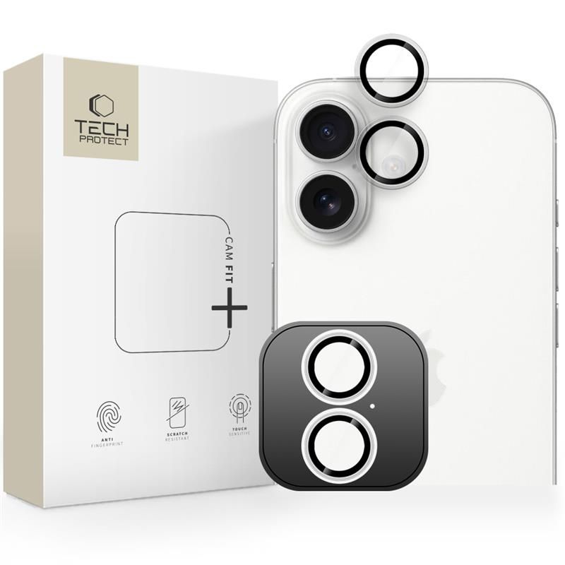 Tech-Protect Camring Fit+ kameran suojus iPhone 17:lle - kirkas