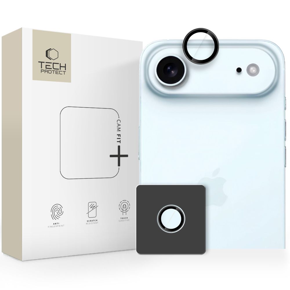 Tech-Protect Camring Fit+ Camera Cover for iPhone 17 Air - Black
