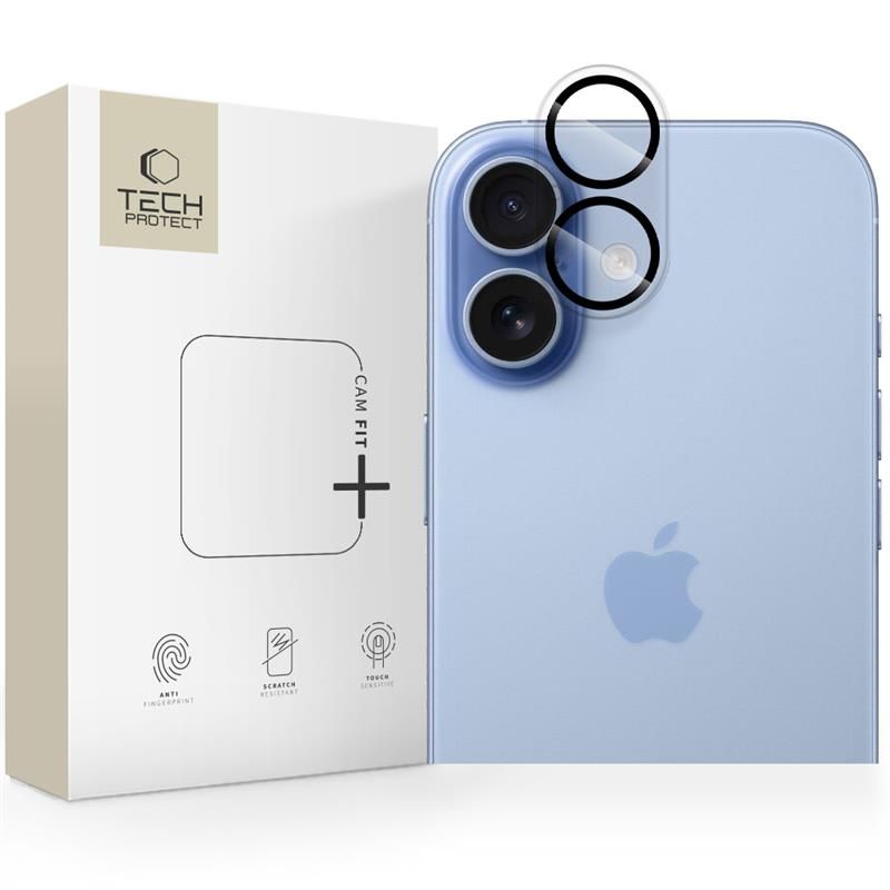 Tech-Protect Cam Fit+ kameran suojus iPhone 17:lle - kirkas