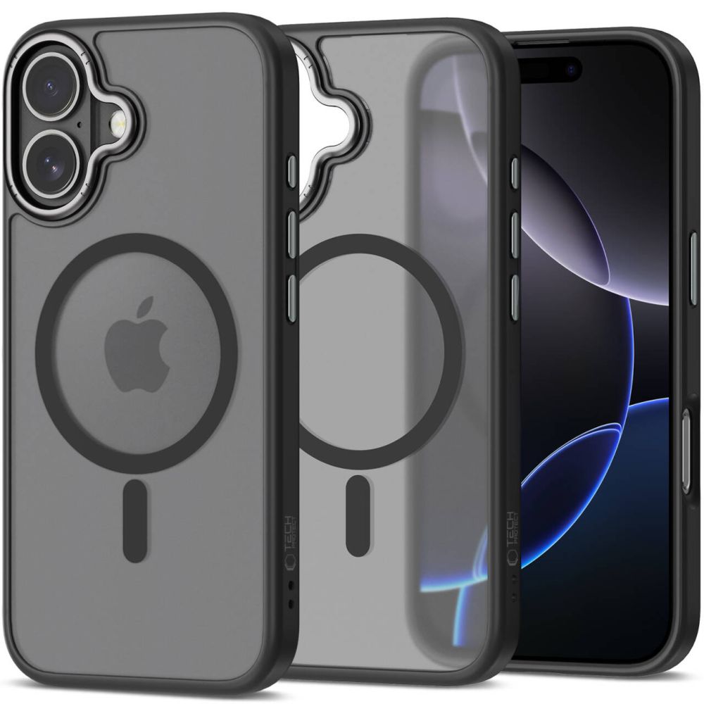Tech-Protect MagEdge MagSafe Suojakuori iPhone 17:lle - mattamusta