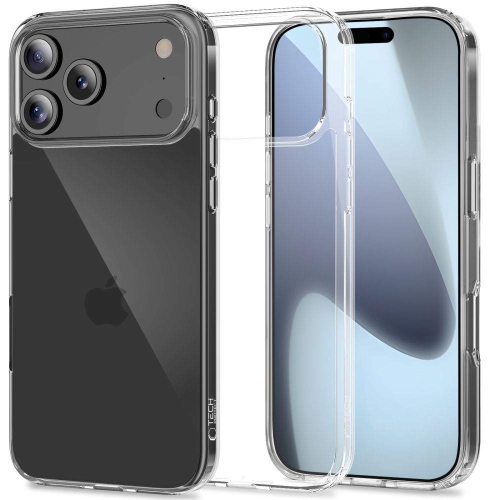 Tech-Protect FlexAir Hybrid Suojakuori iPhone 17 Pro:lle - Kirkas