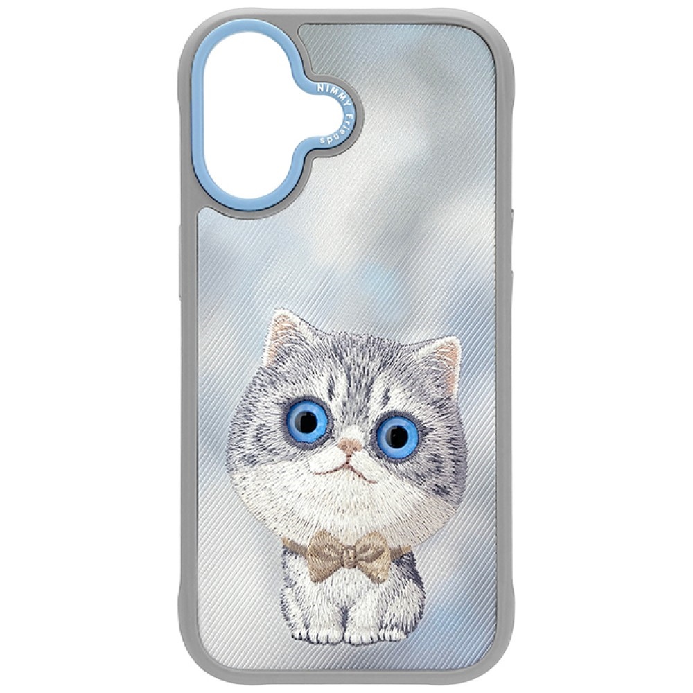 NIMMY BIG EYED PET 2.0 Cat -suojakuori iPhone 17:lle harmaa