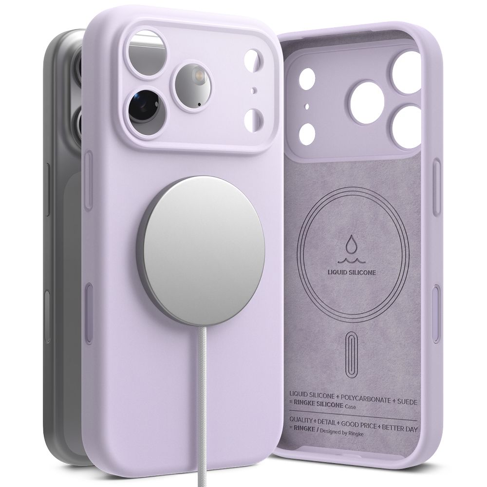 Ringke Silikoninen Magneettinen MagSafe Suojakuori iPhone 17 Pro:lle - Musta