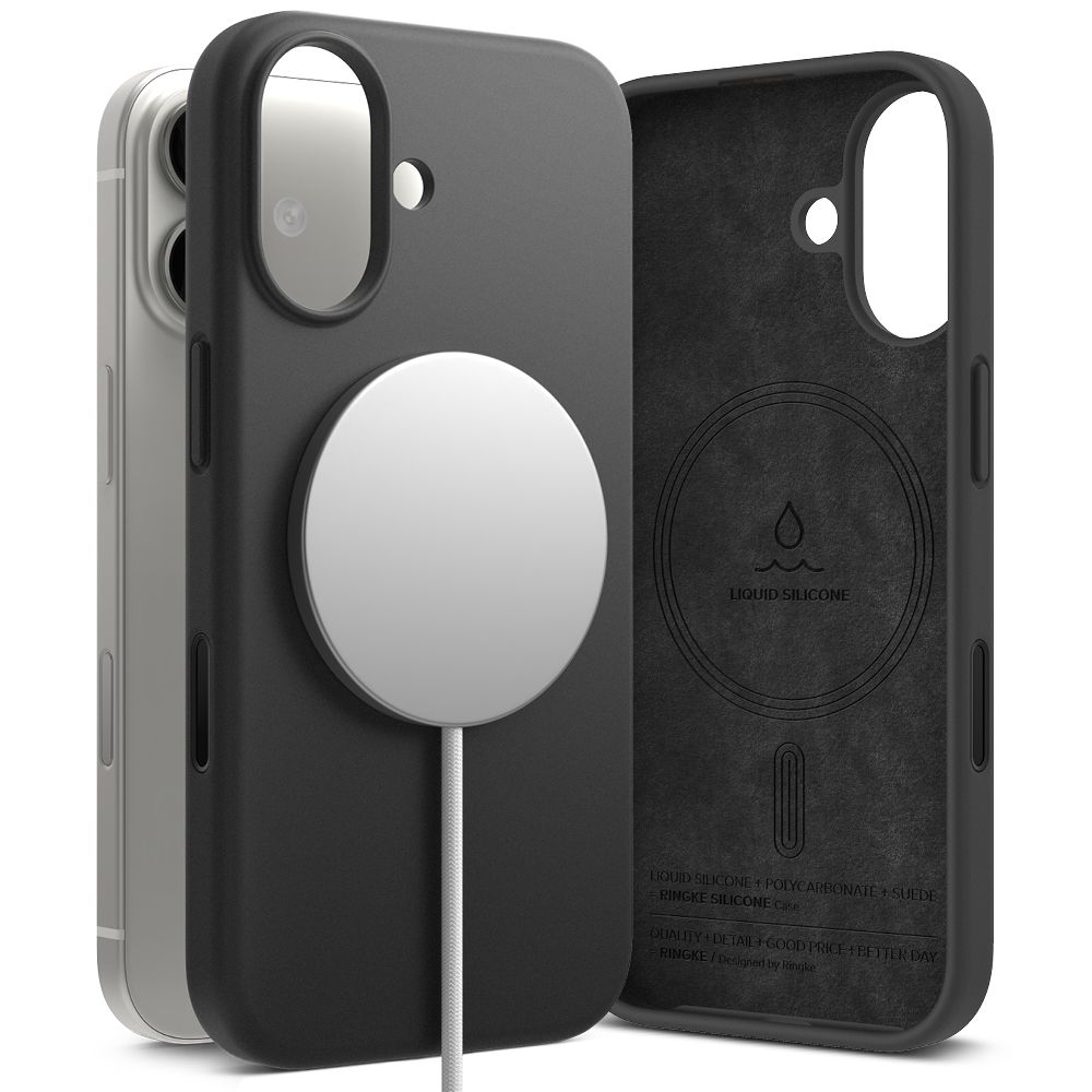 Ringke Silikoninen Magneettinen MagSafe Suojakuori iPhone 17:lle - Violetti