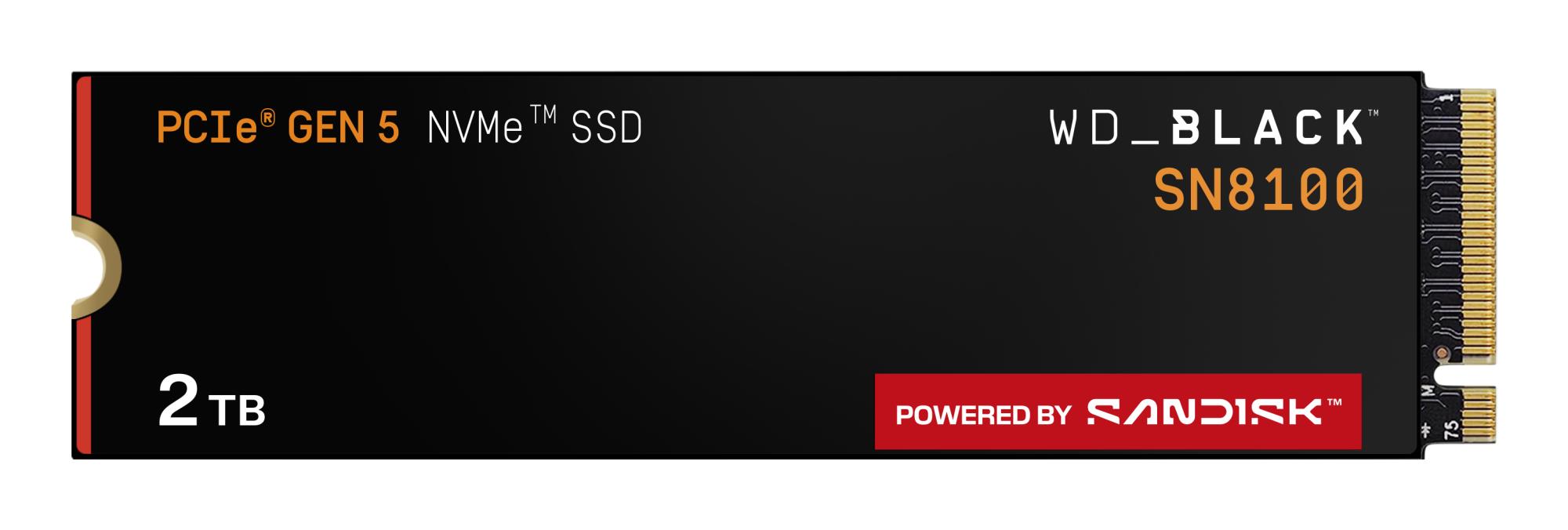 WD Black 2TB SN8100 PCIe 5.0x4 NVMe M.2
