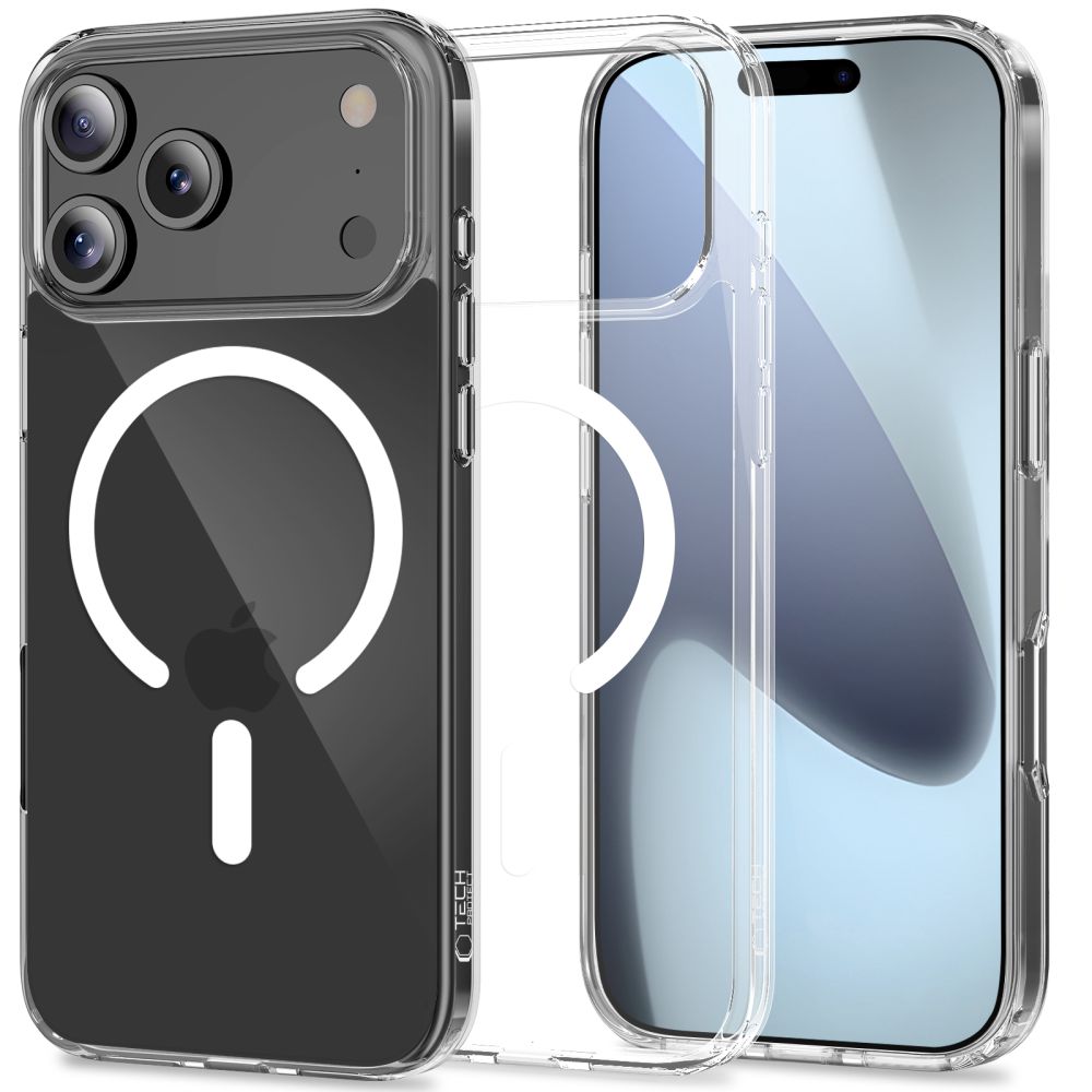Tech-Protect FlexAir Hybrid MagSafe Suojakuori iPhone 17 Pro:lle - Kirkas