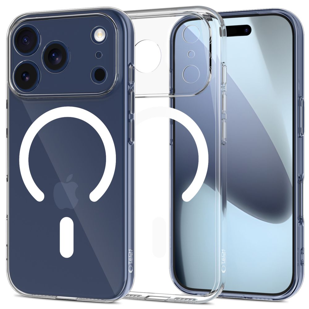 Tech-Protect FlexAir MagSafe Suojakuori iPhone 17 Pro:lle - Kirkas