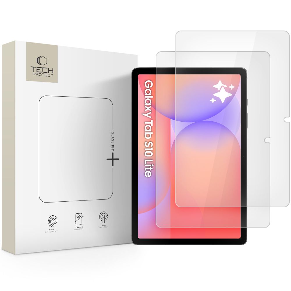 Tech-Protect Glass Fit+ 2-pack tempered glass for Samsung Galaxy Tab S10 Lite 10.9 X400 / X406B - transparent