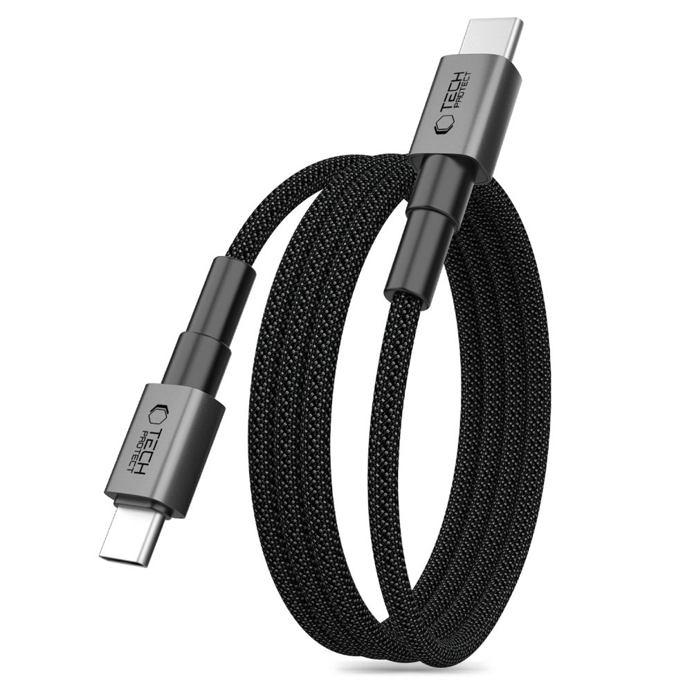 Tech-Protect Ultraboost DNA MagTwist USB-C PD Kaapeli 100W / 5A 200 cm - harmaa