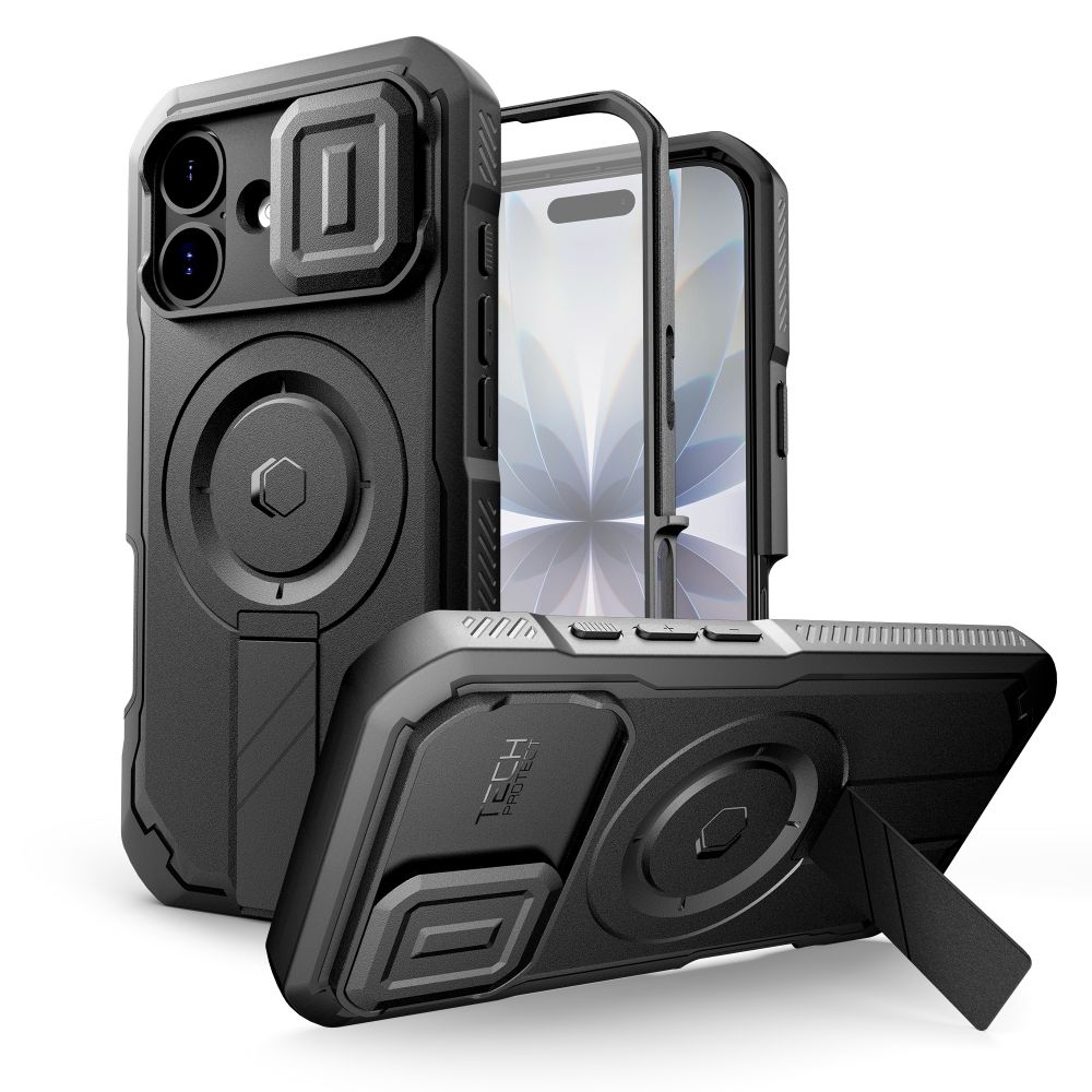 Tech-Protect Kevlar MagSafe Suojakuori iPhone 17:lle - Musta
