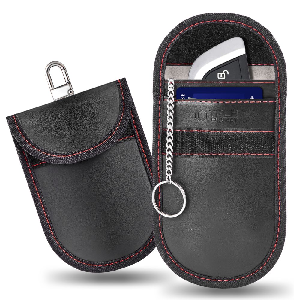 Tech-Protect KLR100 RFID Suojakuori - Musta ja Punainen