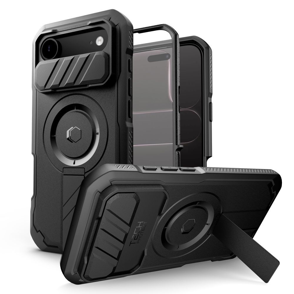 Tech-Protect Kevlar MagSafe Suojakuori iPhone 17 Air:lle - Musta