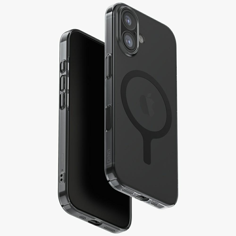 Uniq Airsuit Magclick Lataussuojakuori iPhone 17:lle - Musta