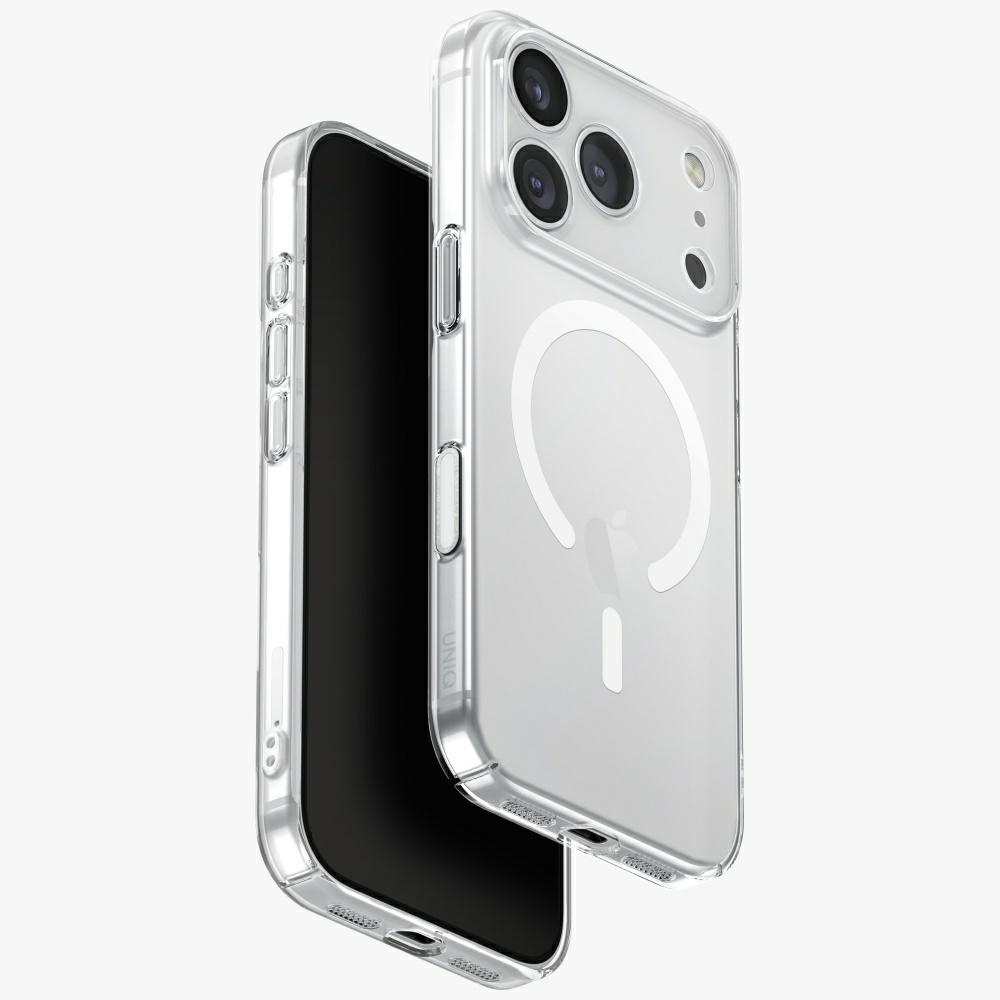 Uniq Airsuit Magclick Lataussuojakuori iPhone 17 Pro:lle - Läpinäkyvä