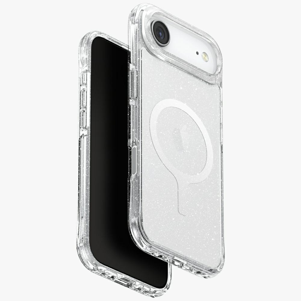 Uniq LifePro Xtreme Magclick Lataussuojakuori iPhone 17 Air:lle - Läpinäkyvä-Glitter