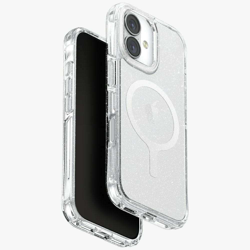 Uniq LifePro Xtreme Magclick Lataussuojakuori iPhone 17:lle - Läpinäkyvä-Glitter