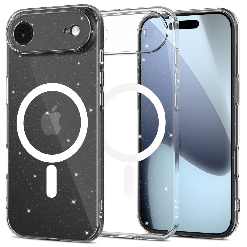 Tech-Protect FlexAir MagSafe Suojakuori iPhone 17 Air:lle - Kirkas Glitter