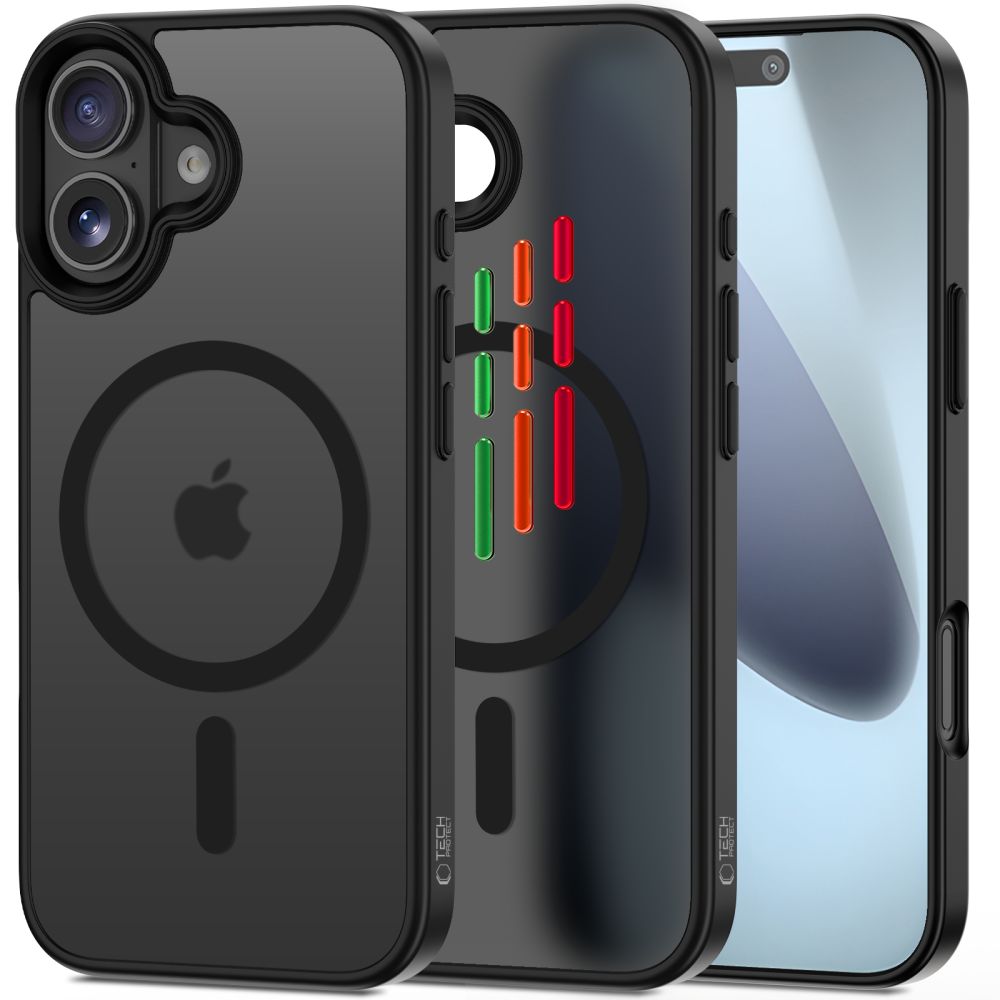 Tech-Protect MagMat XT 4-setti MagSafe Suojakuori iPhone 17:lle - Matta Musta