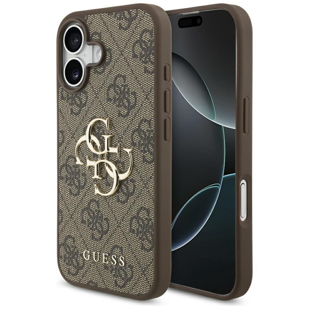 Guess 4G Big Logo Suojakuori iPhone 17:lle - Ruskea