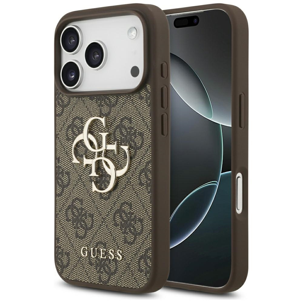 Guess 4G Big Logo Suojakuori iPhone 17 Pro:lle - Ruskea