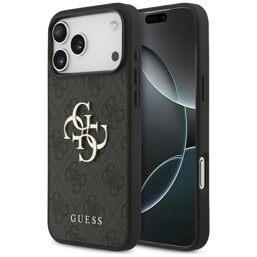Guess 4G Big Logo -suojakuori iPhone 17 Pro Max - musta