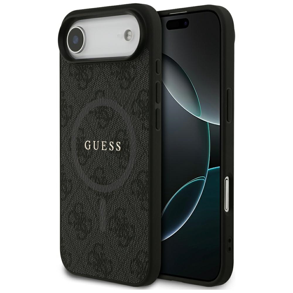 Guess 4G Ring Classic Logo MagSafe Suojakuori iPhone 17 Air:lle - Musta