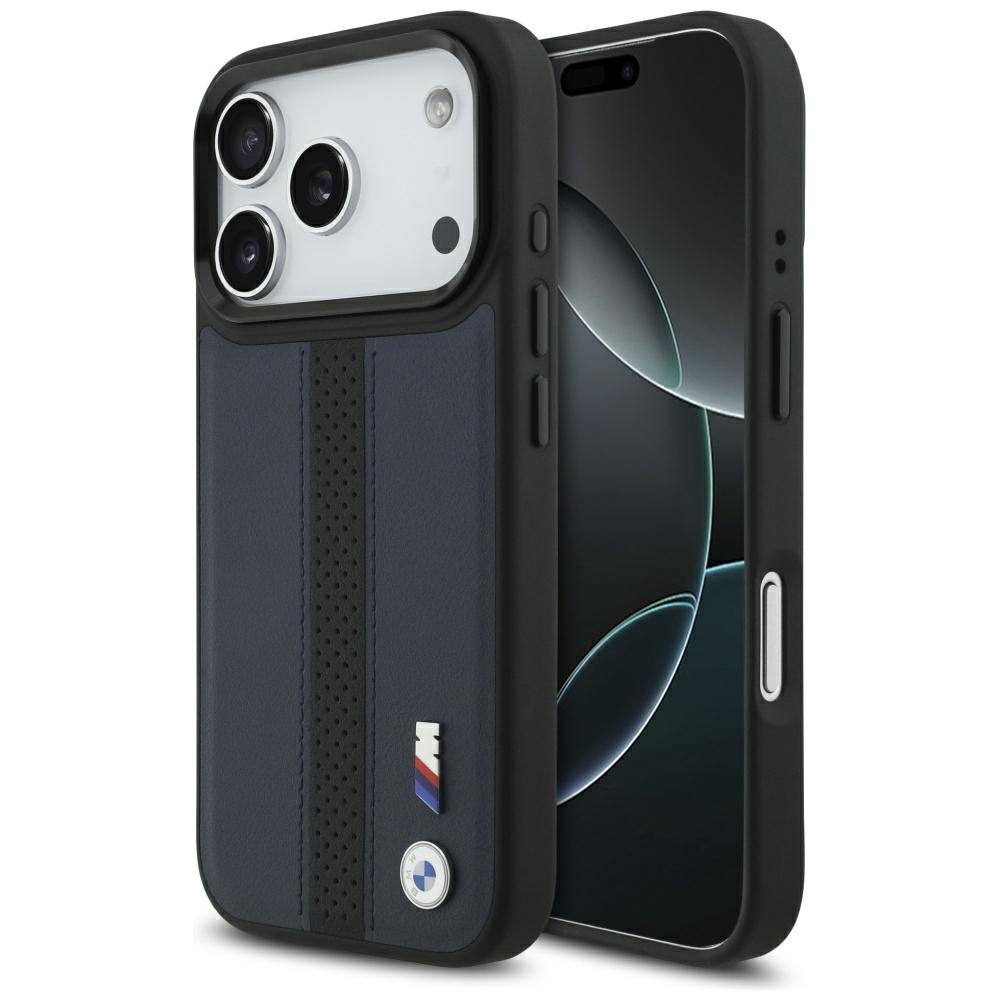 BMW M Perforated Stripe Logo MagSafe Suojakuori iPhone 17 Pro:lle - Laivastonsininen