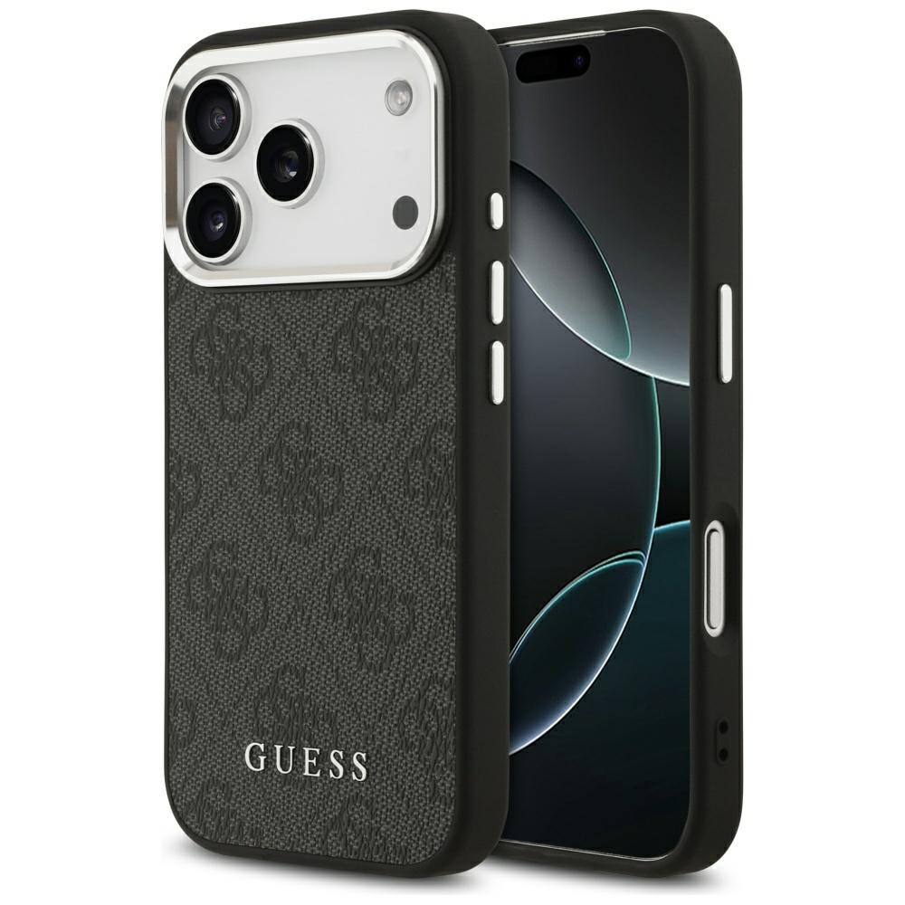 Guess 4G Classic Logo MagSafe Suojakuori iPhone 17 Pro:lle - Musta