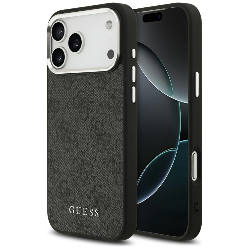 Guess 4G Classic Logo MagSafe Suojakuori iPhone 17 Pro Max:lle - Musta