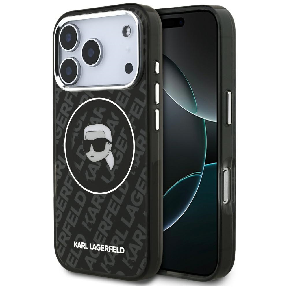 Karl Lagerfeld IML Karl Head Logo MagSafe -suojakuori iPhone 17 Pro Max - musta