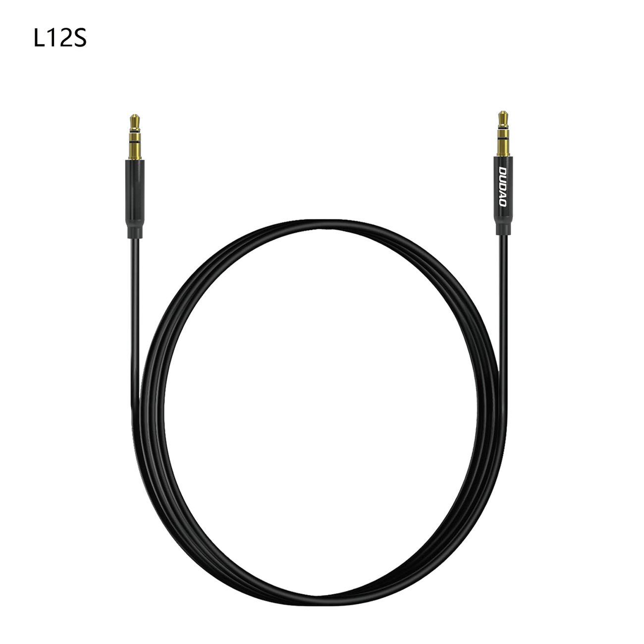 Dudao L12S AUX-kaapeli mini jack 3.5mm 1m 3-napainen stereo - musta