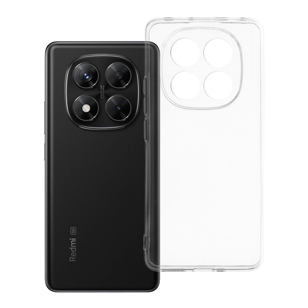 Läpinäkyvä 2 mm Suojakuori Xiaomi Redmi Note 14 PRO 5G / 14 PRO PLUS 5G:lle (kameransuoja)