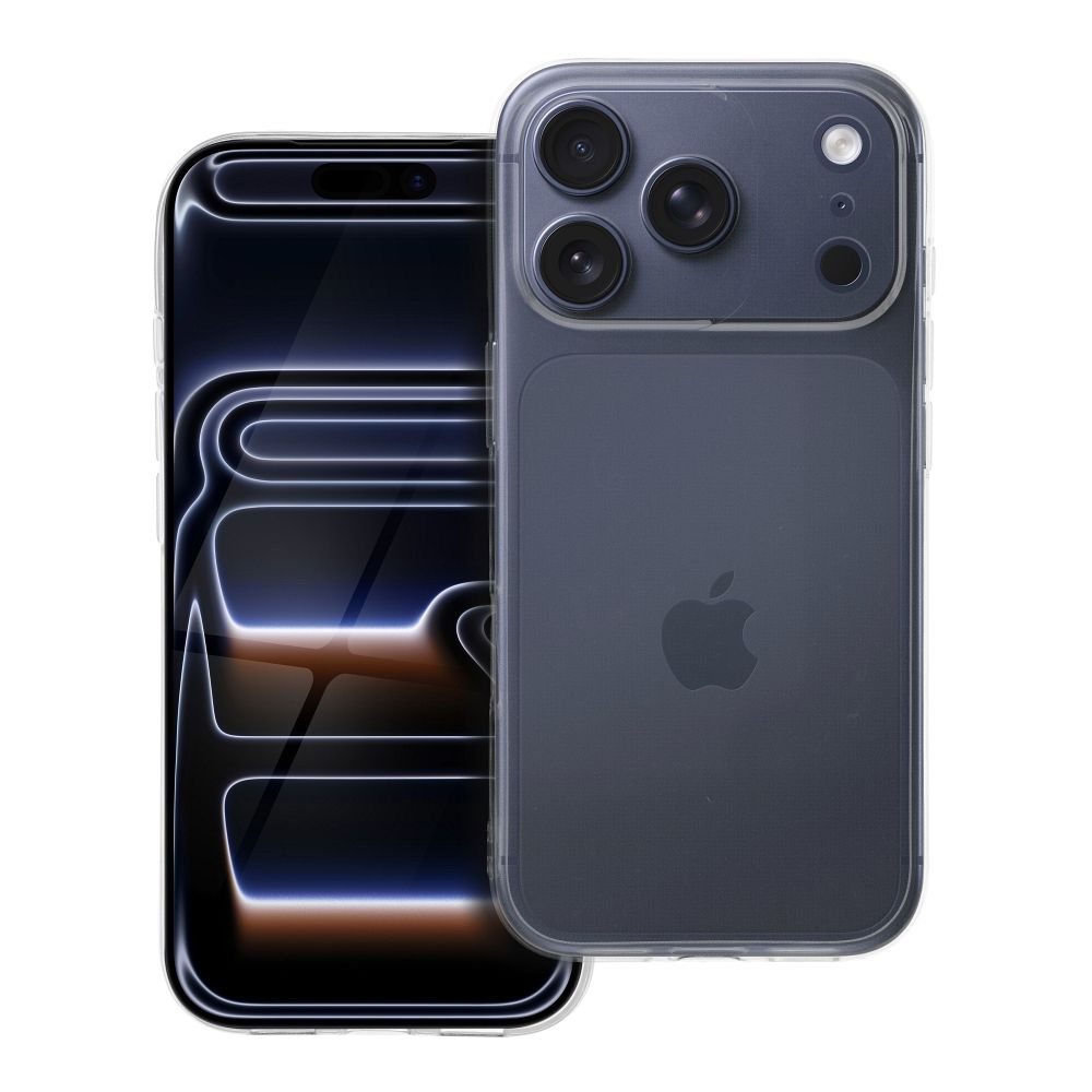 Suojakuori iPhone 17 PRO:lle Kirkas Suojakuori 2 mm (kameransuojaus) läpinäkyvä