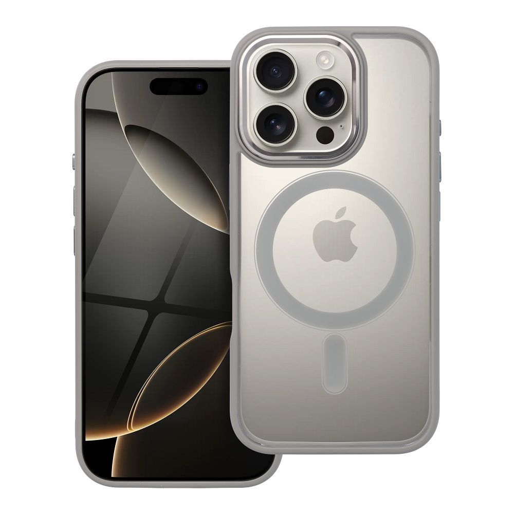Suojakuori iPhone 16 PRO:lle Color Edge Mag Cover yhteensopiva MagSafe titaani-harmaa