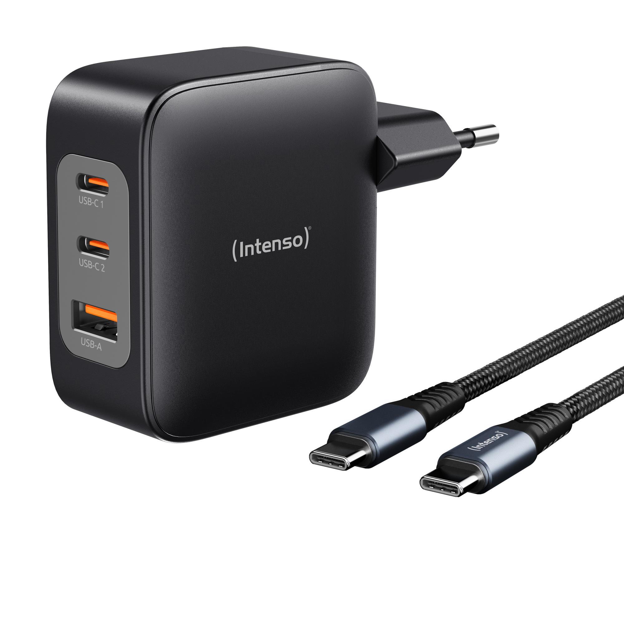 Verkkolaturi USB-C GaN +C520C Intenso 7810010