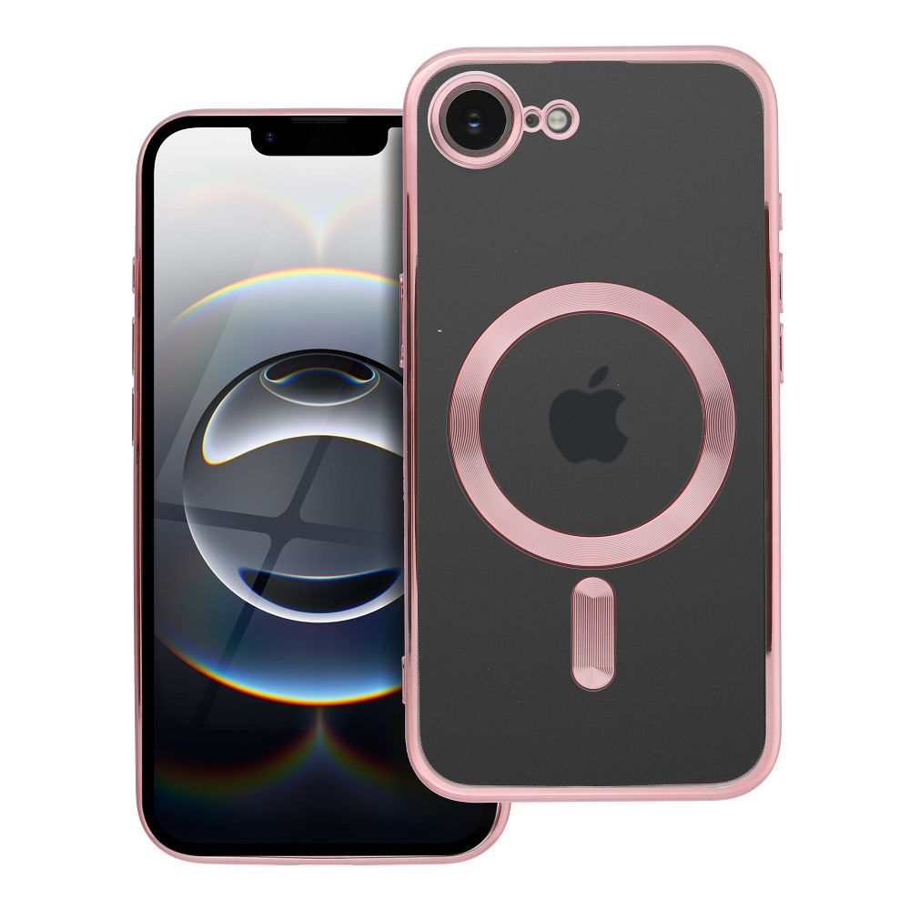 Suojakuori iPhone 16e (SE 4 2025) / 17e Electro Mag Cover MagSafe-yhteensopiva ruusuinen-kultainen