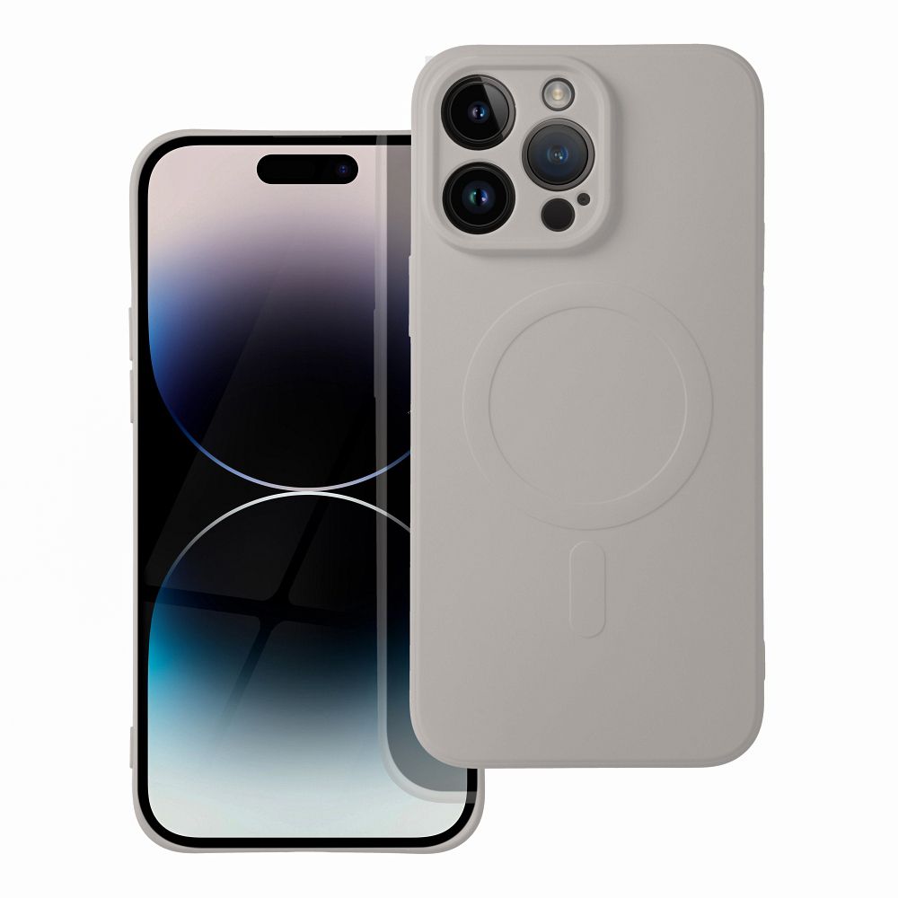 Suojakuori Samsung A57:lle Silicone Mag Cover MagSafe-yhteensopiva titaaninharmaa