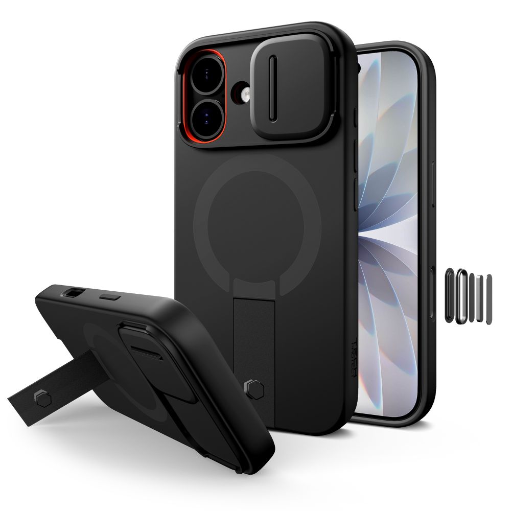 Tech-Protect Kevlar Aura MagSafe Suojakuori iPhone 17:lle - Musta